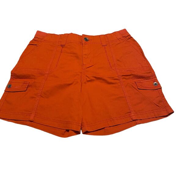 NWT STYLE & CO SHORT MIDRISE SIZE 6 IN BRICK ORANGE TONE - Picture 2 of 6